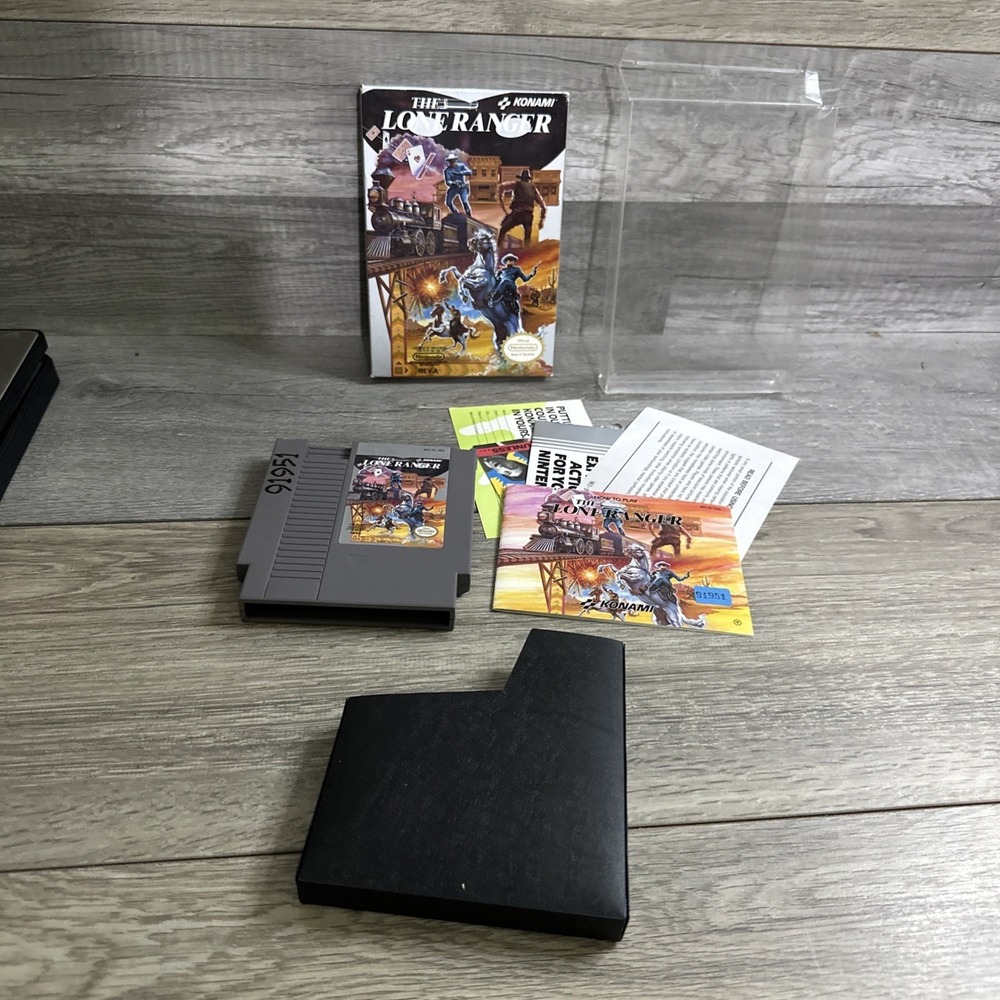 LONE‎ RANGER Nintendo NES) Classic Complete Box ManuaL CIB